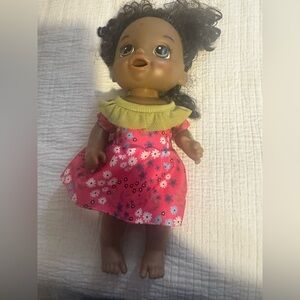 Hasbro Baby Alive Doll 2018 Sweet Tears African American With Outfit Curly Hair